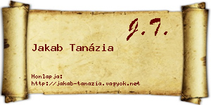 Jakab Tanázia névjegykártya